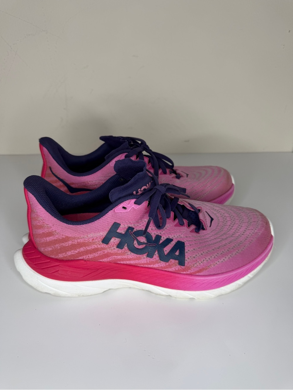 Hoka One One Mach 5 Women 1127894 RSRW Running Shoes Sneakers Pink Size 8.5B